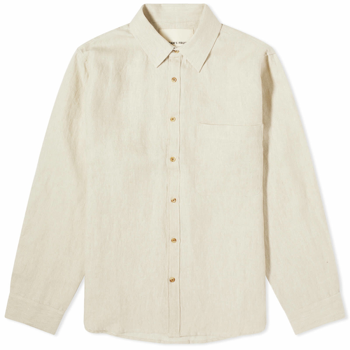 Bram's Fruit Men's Linen Shirt in Beige