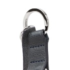 Master-Piece Men's Oil Leather Keyring in Navy