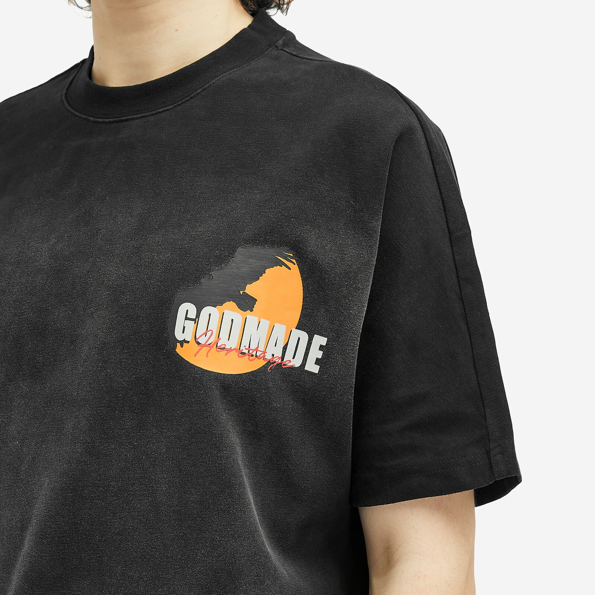 God Made Men's Heritage T-Shirt in Black