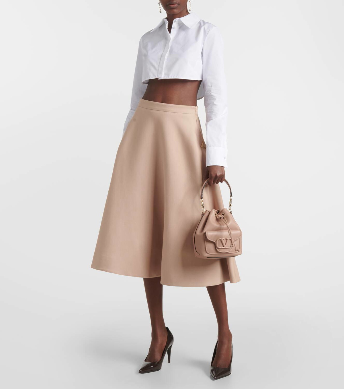 Valentino Garavani Locò leather bucket bag Valentino Garavani