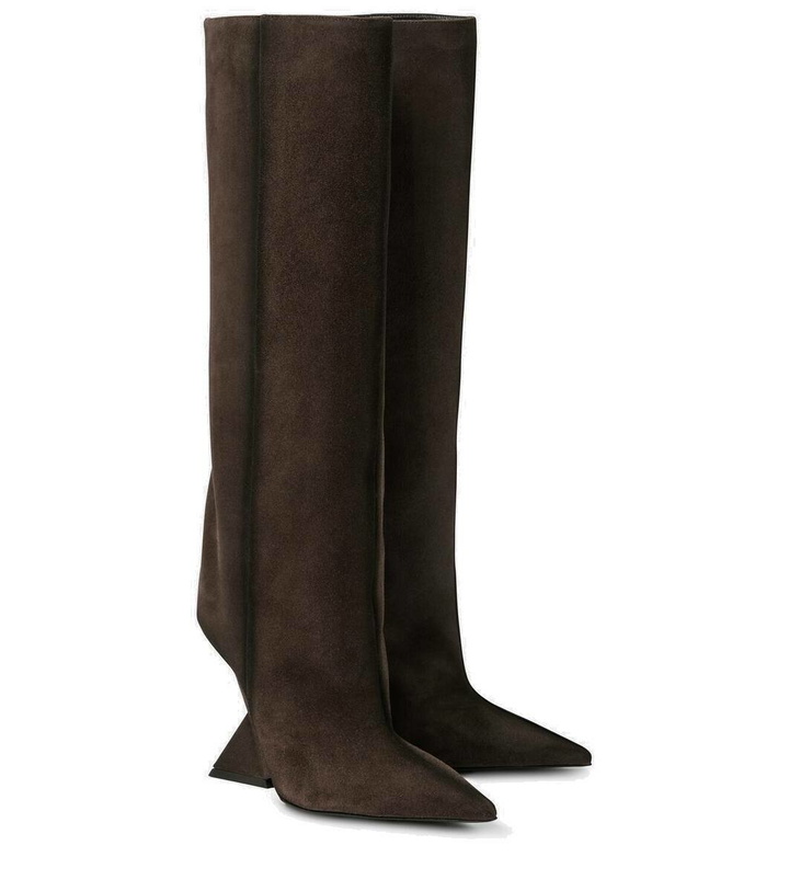 Photo: The Attico Cheope suede knee-high boots