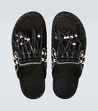 Alanui The Journey suede slippers