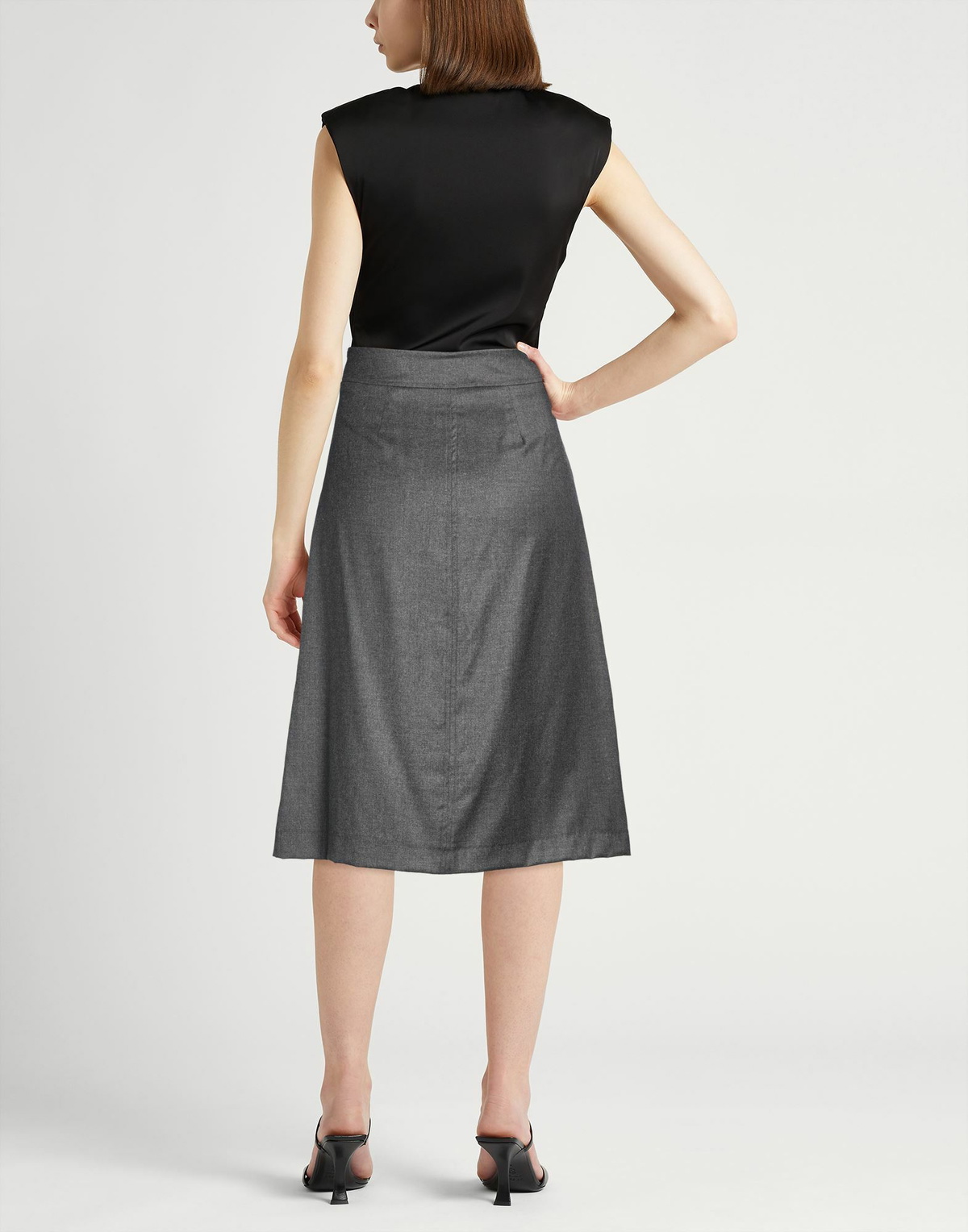 Drumohr Womens Midi skirt in Grey