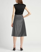 Drumohr Womens Midi skirt in Grey