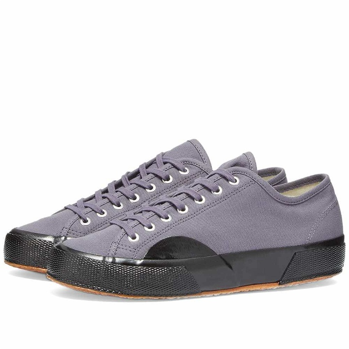 Photo: Artifact by Superga Men's 2431-D Canvas Sneakers in Grey Storm/Black