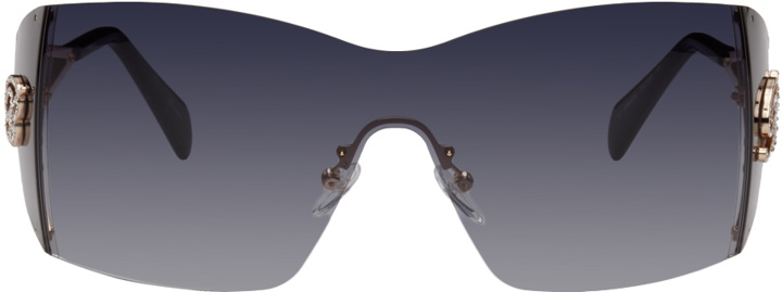 Photo: Blumarine Black Oversized Sunglasses