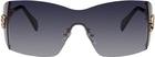 Blumarine Black Oversized Sunglasses