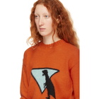 Prada Orange Dinosaur Sweater