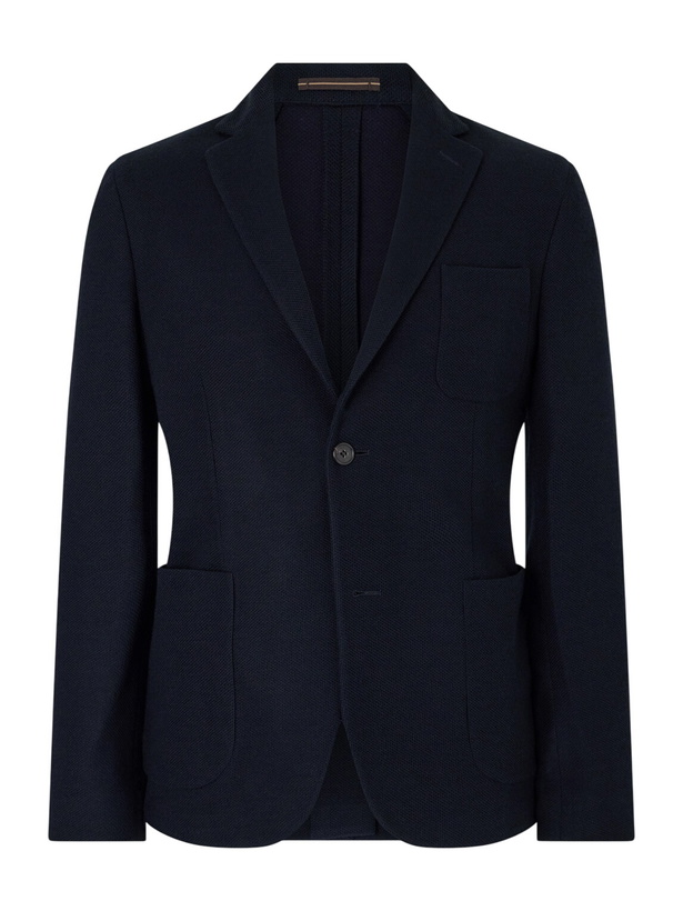 Photo: Slowear - Wool-Blend Jersey Blazer - Blue
