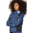 Gosha Rubchinskiy Navy Denim Patchwork Jacket
