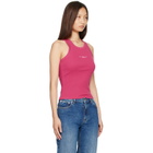Givenchy Pink Slim Fit 'Givenchy Paris' Tank Top