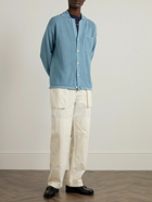 Piacenza Cashmere - Crochet-Knit Cotton Shirt - Blue
