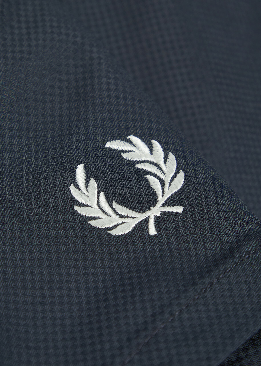Fred Perry Logo-embroidered Shell Swim Shorts Navy