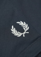 Fred Perry Logo-embroidered Shell Swim Shorts Navy