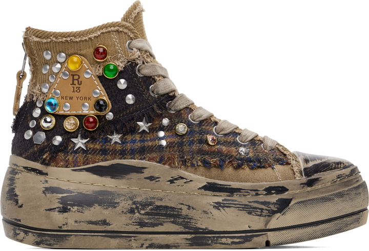 Photo: R13 Brown Kurt High Top Sneakers