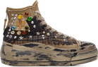 R13 Brown Kurt High Top Sneakers