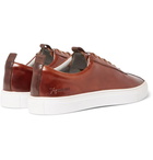 Grenson - Burnished-Leather Sneakers - Men - Brown