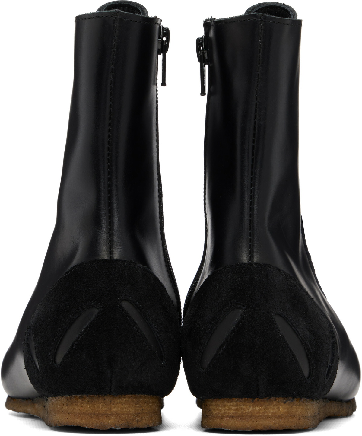 Stefan Cooke Black Slash Heel Boxer Sneakers