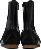 Stefan Cooke Black Slash Heel Boxer Sneakers