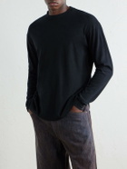 Auralee - Cotton-Jersey T-Shirt - Black