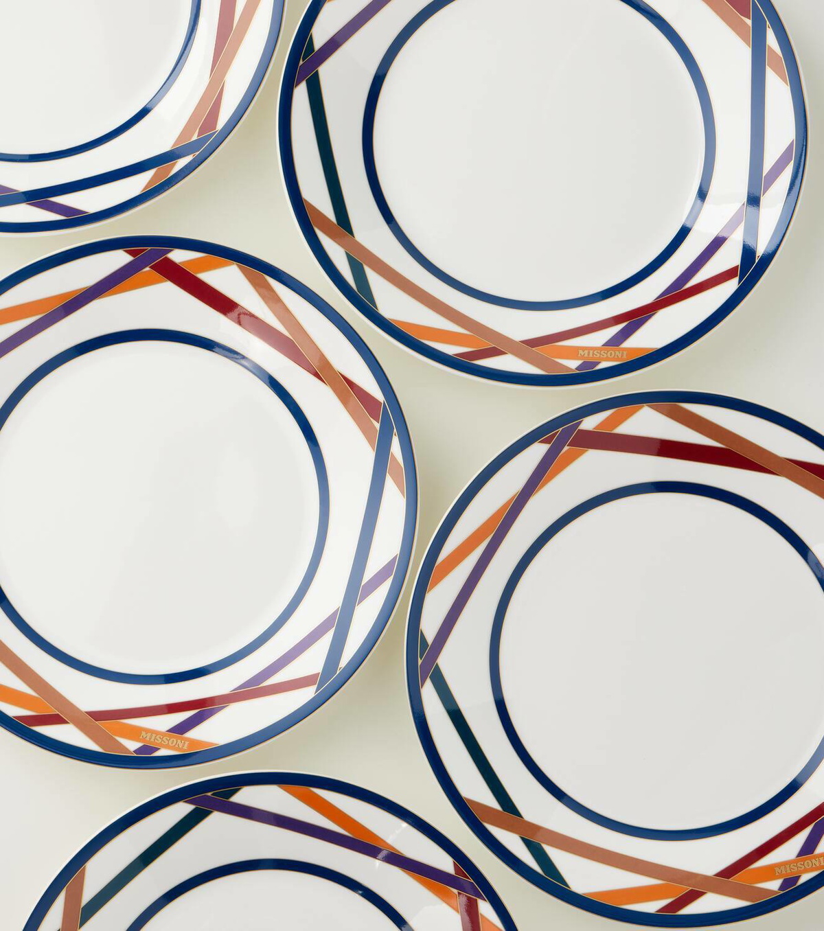 Missoni Nastri set of 6 ceramic soup plates
