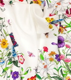 Gucci Floral silk scarf