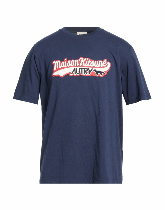 Photo: Autry X Maison Kitsuné Mens T-shirt in Navy