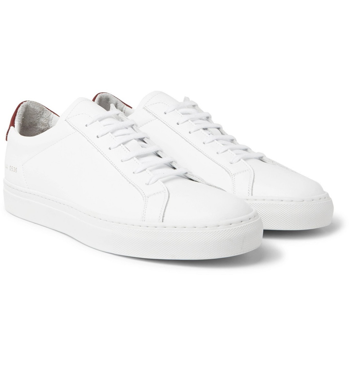 Photo: Common Projects - Retro Low Leather Sneakers - White