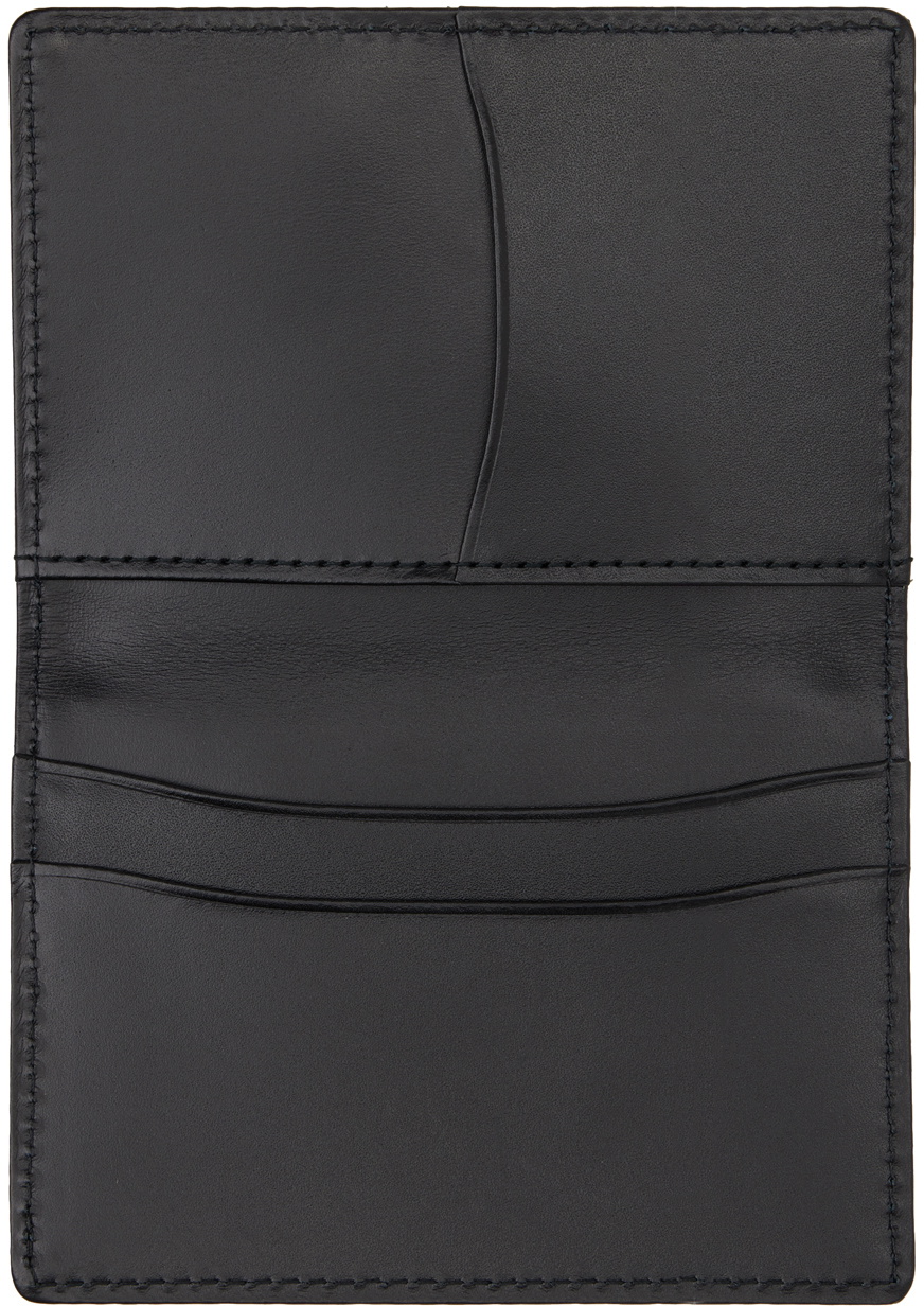 YOHJI YAMAMOTO Black Logo Card Holder