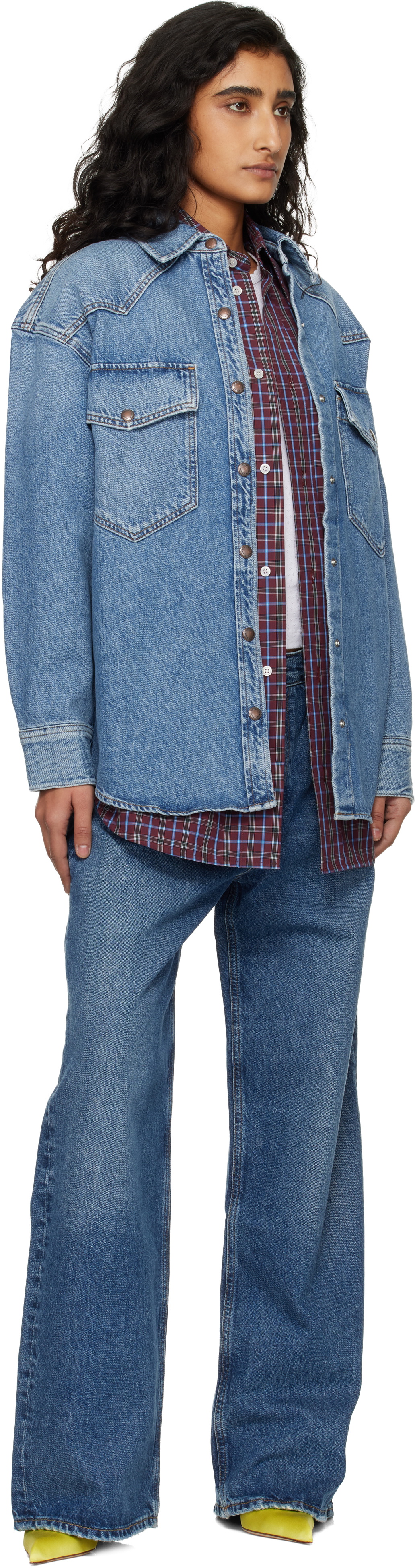 AGOLDE Blue Lotta Denim Shirt