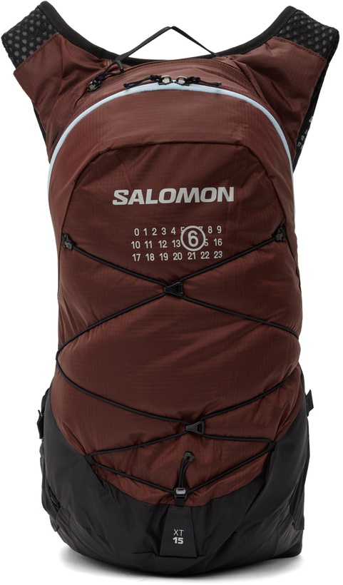 Photo: MM6 Maison Margiela Brown & Black Salomon Edition XT 15 Backpack, 20 L