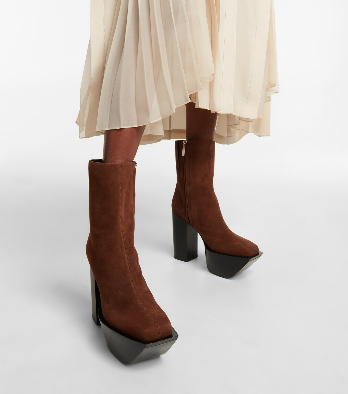 Peter Do - Suede platform ankle boots