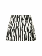 COPERNI - Zebra Coated Jersey Mini Skirt