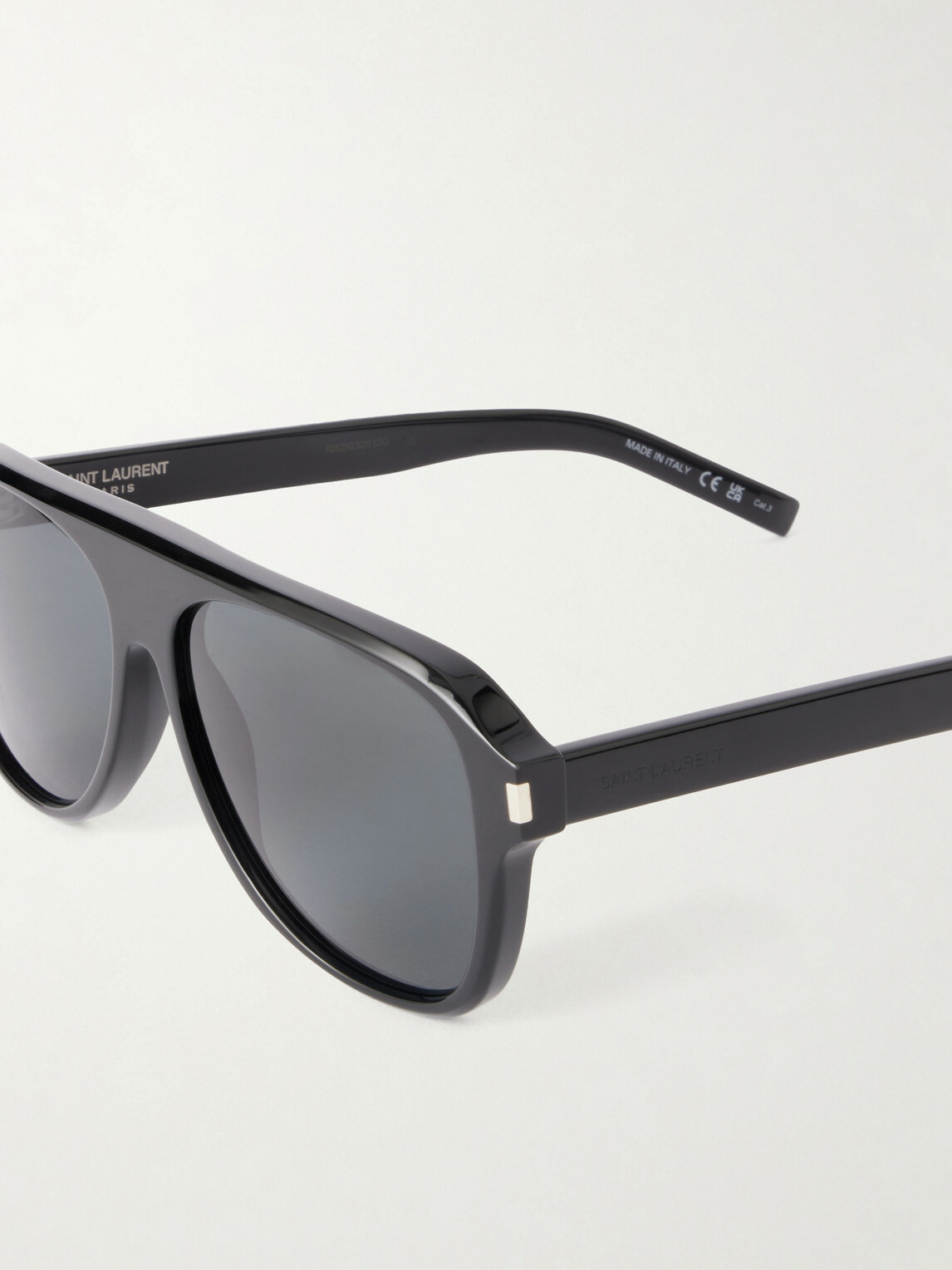 SAINT LAURENT - SL 970 Aviator-Style Acetate Sunglasses - Black