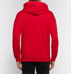Givenchy - Distressed Logo-Print Loopback Cotton-Jersey Hoodie - Men - Red