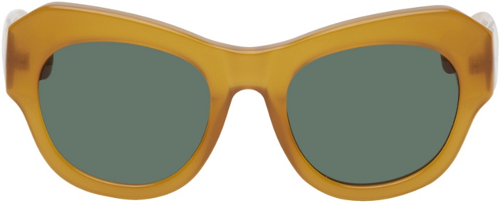 Photo: Dries Van Noten Brown Linda Farrow Edition 99 C15 Sunglasses