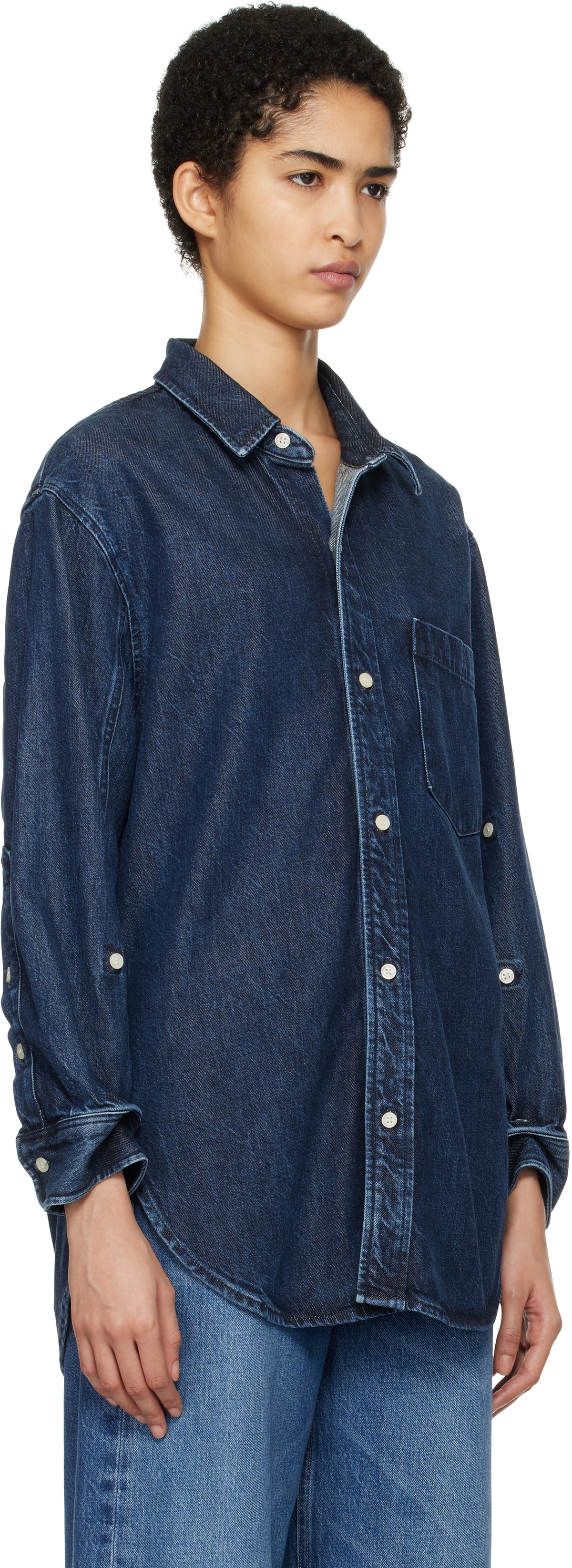 Citizens of Humanity Blue Kayla Denim Shirt Citizens of Humanity