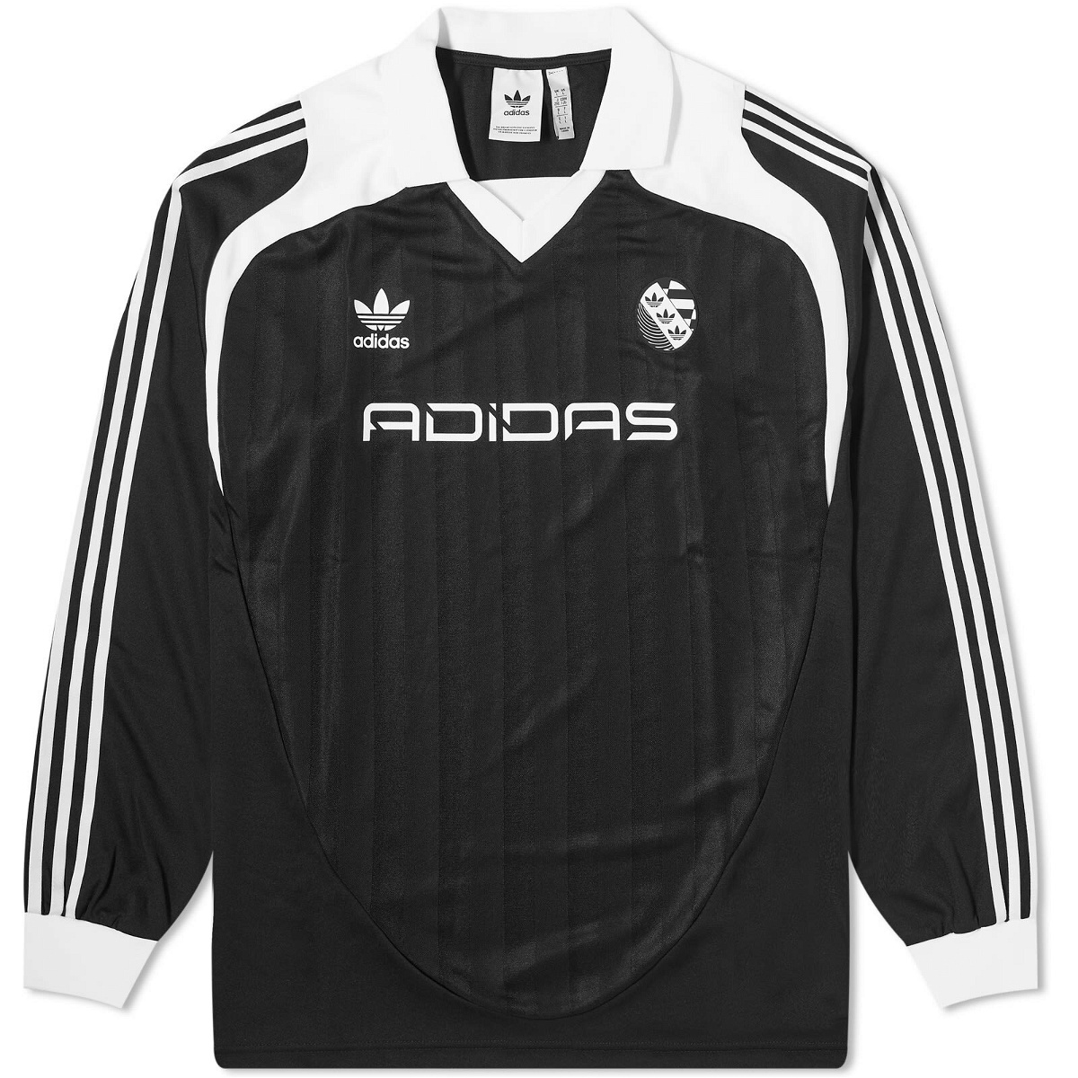 Photo: Adidas Long Sleeve Retro Jersey in Black