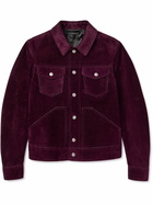 TOM FORD - Suede Trucker Jacket - Purple