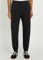 Emporio Armani Tapered-leg Jersey Sweatpants Black