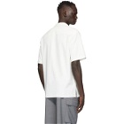 Tibi Off-White Chalky Drape Short Sleeve Shirt