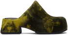 Miista Green & Yellow Pris Mules