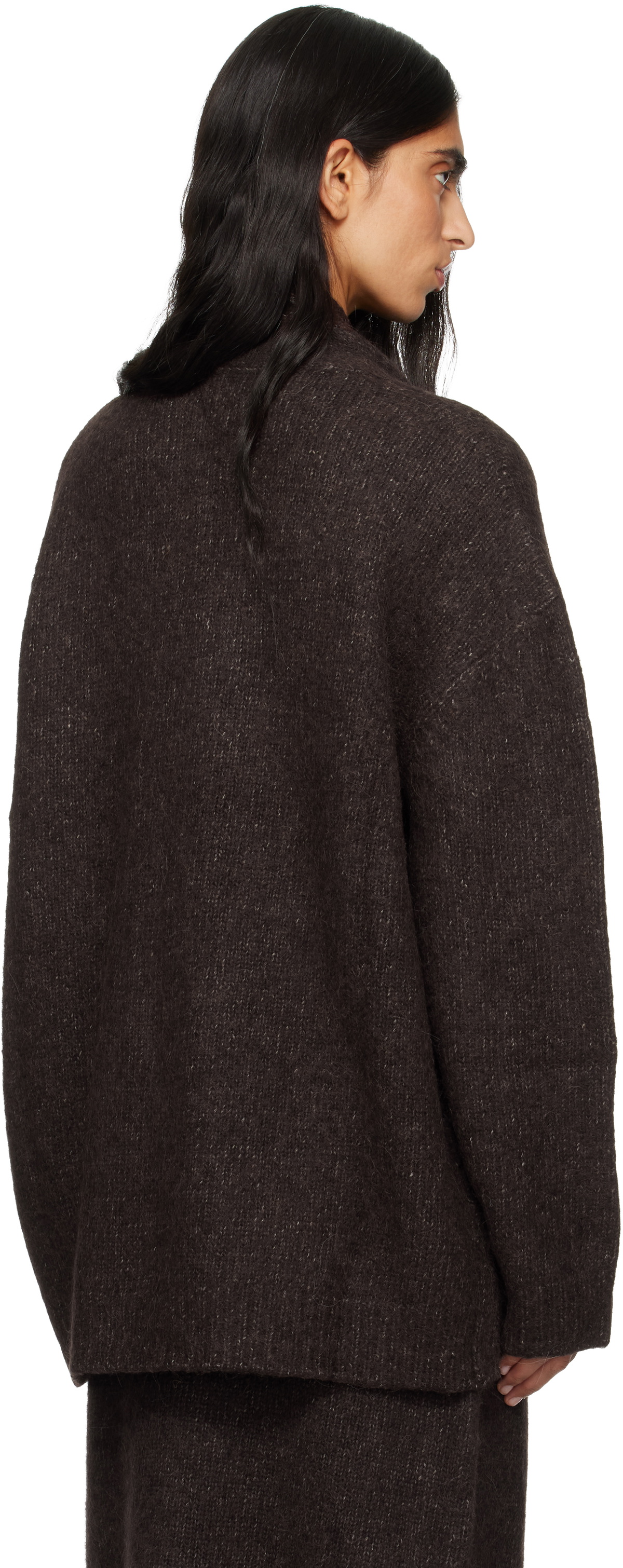 Lauren Manoogian Brown Loft Shawl Cardigan