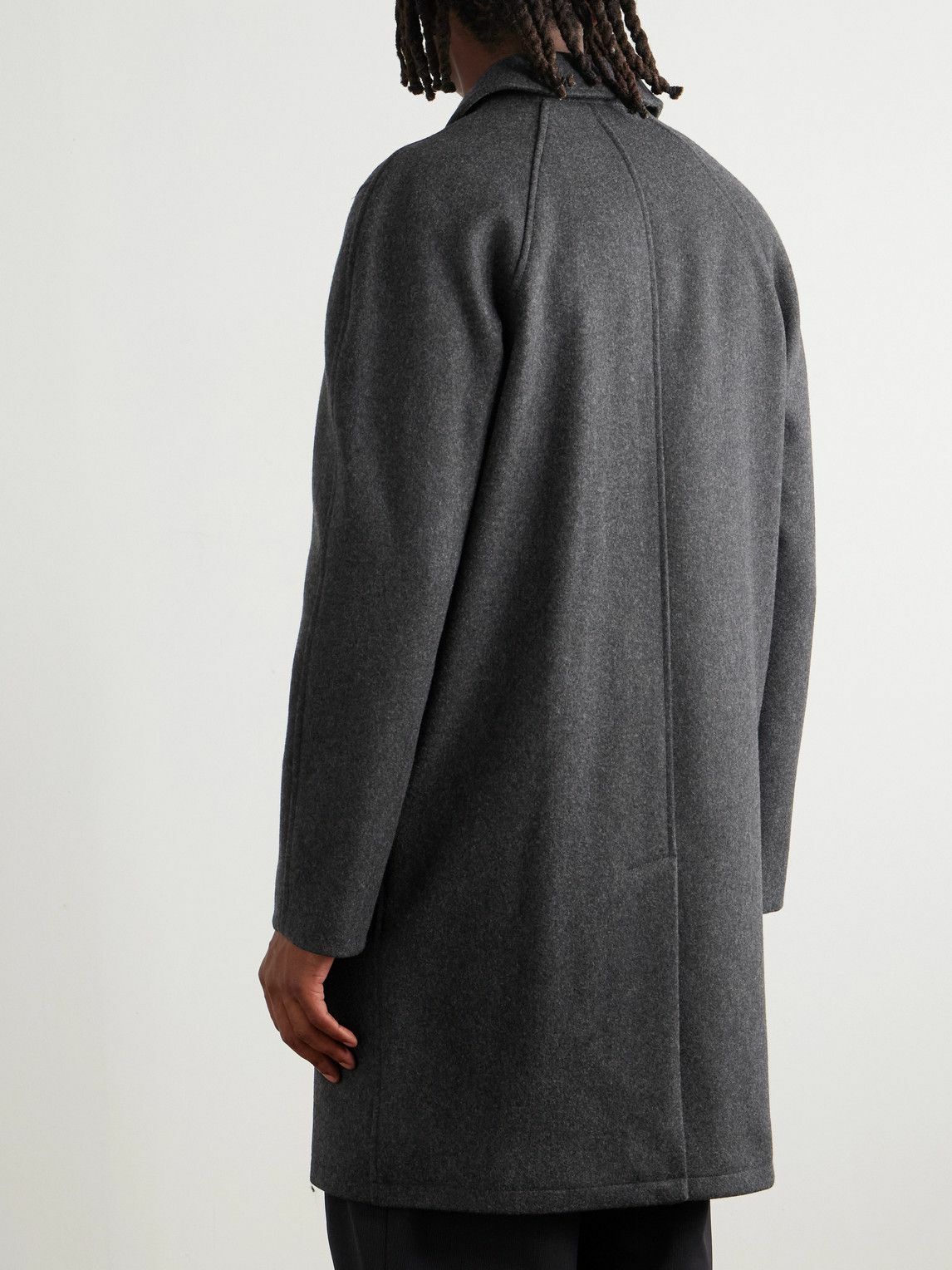 A.P.C. - Auster Brushed Wool-Blend Coat - Gray