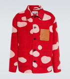 Loewe Mushroom intarsia wool and cashmere jacket