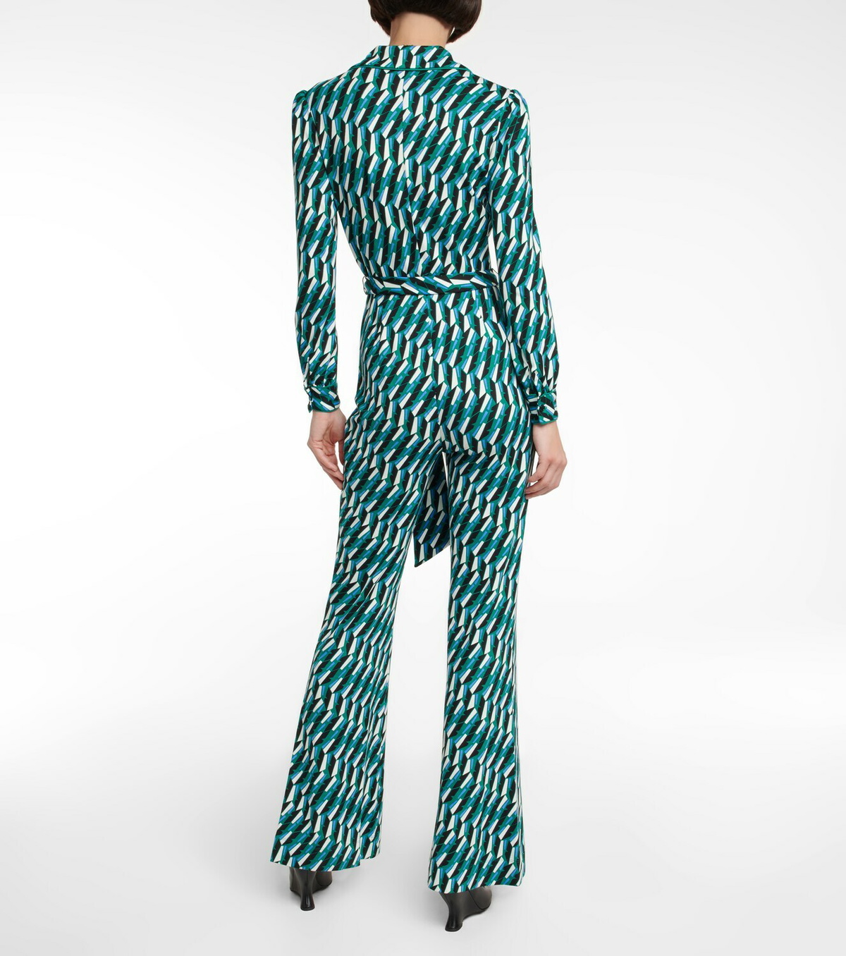 Diane von Furstenberg - Printed tie-waist jumpsuit Diane von