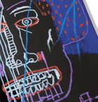 The SkateRoom - Jean-Michel Basquiat Set of Three Printed Wooden Skateboards - Blue