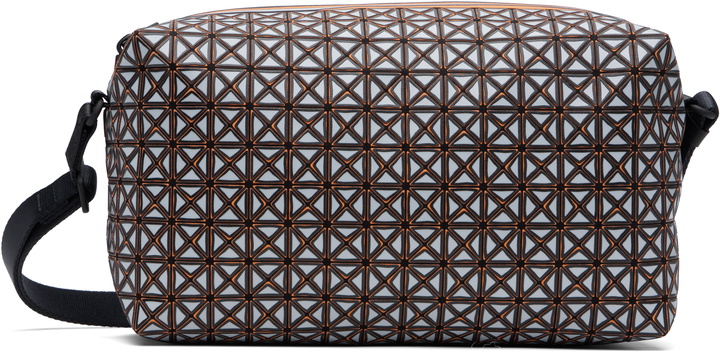 Photo: BAO BAO ISSEY MIYAKE Gray & Orange Saddle Rough Bag