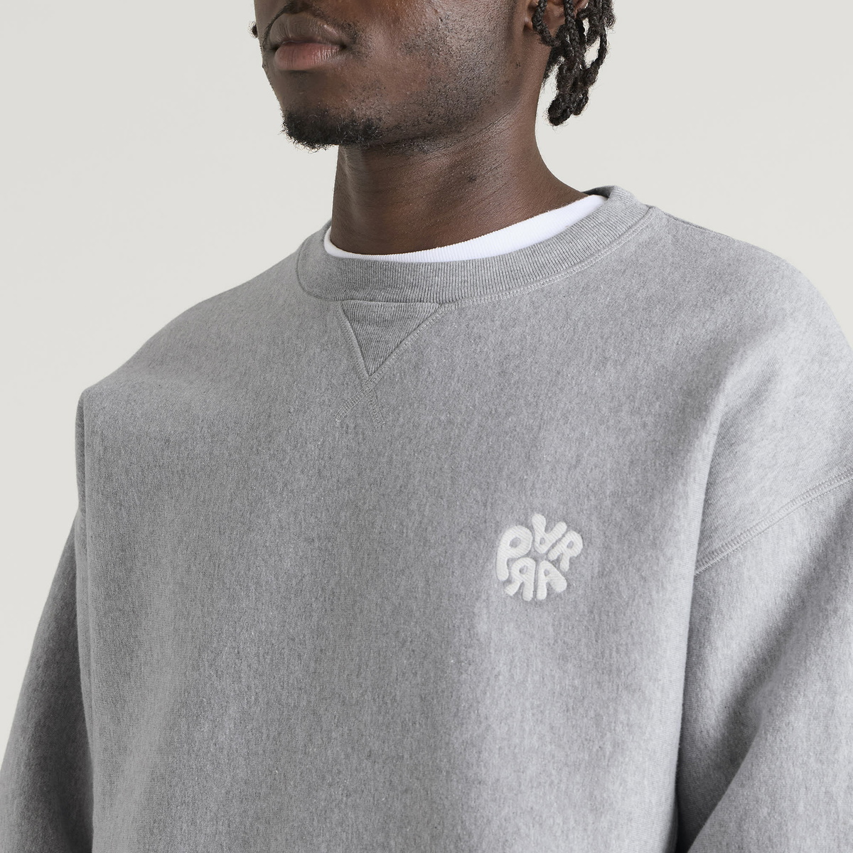 By Parra Men's Balloon Logo Sweatshirt in Heather Grey