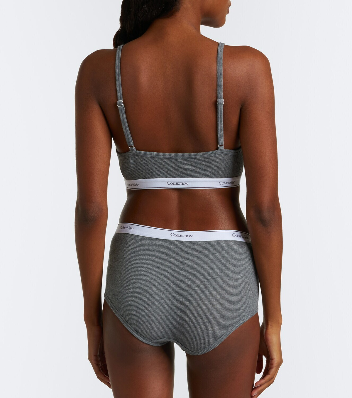 Calvin Klein Collection Thaïs ribbed-knit cotton-blend briefs